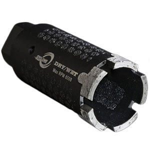 cyclone dry wet side protection core bit - stone fabrication tools